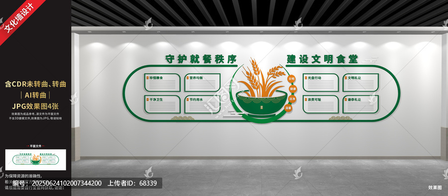 食堂文化墻