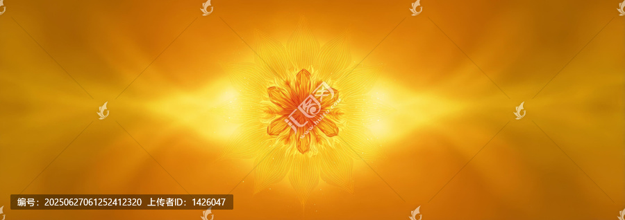抽象橙色花卉圖案設(shè)計(jì)