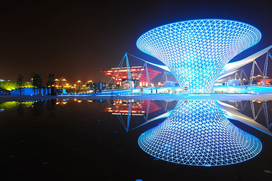 上海世博轴夜景