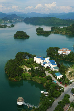 千岛湖城中湖风光