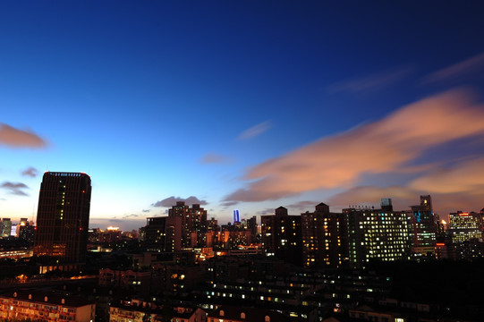 上海徐汇区城市夜景