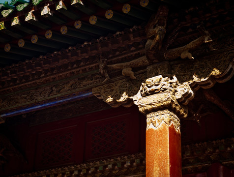 沈阳故宫 柱子