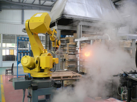 工业机器人 玻璃窑炉机械手