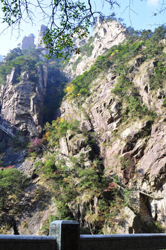 黄山西海大峡谷峭壁