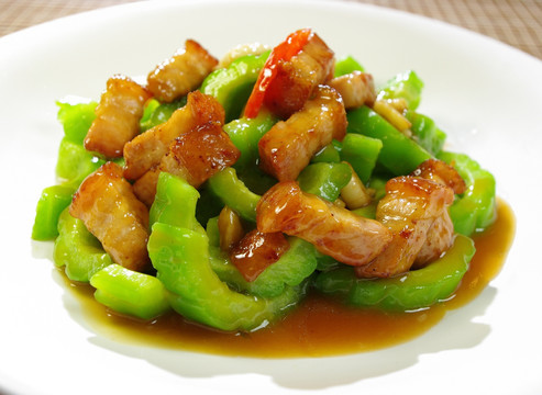 拍蒜烧肉炆凉瓜