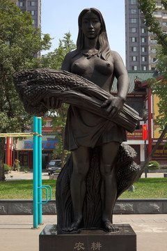 重庆巴国城 雕塑