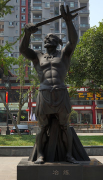 重庆巴国城雕塑