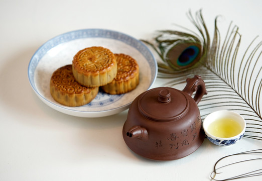 月饼 紫砂茶具