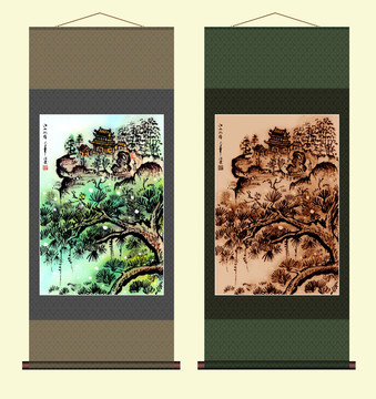 山水风景国画