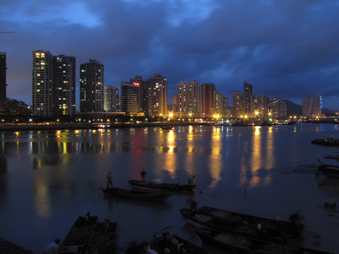 珠海夜景香洲湾