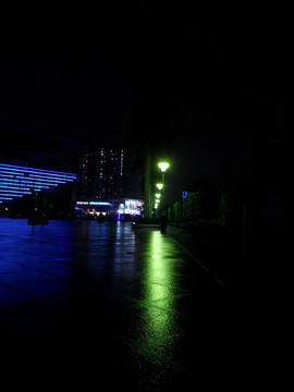 深圳夜景 路灯