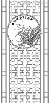 古典门窗雕刻图