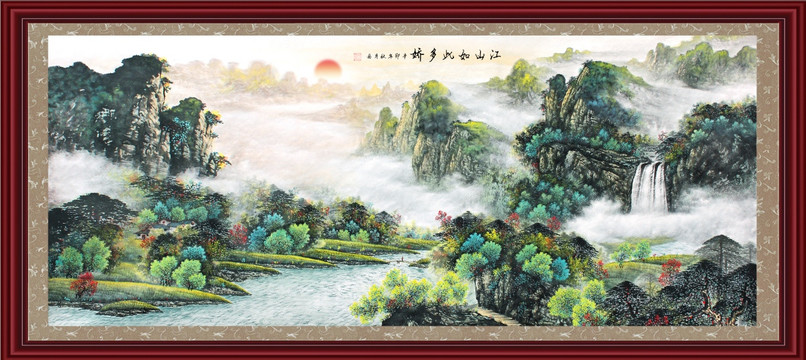 十字绣山水风景画