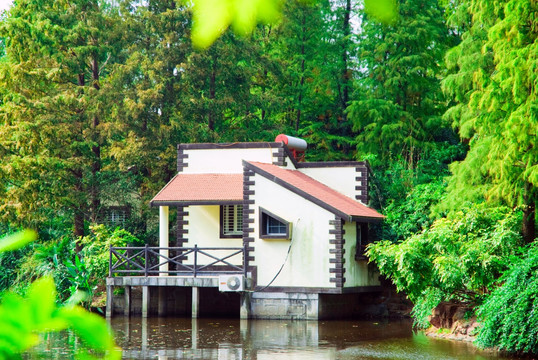 湖边的小别墅