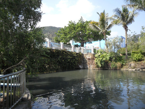 深圳海洋世界 湖畔 湖边风景