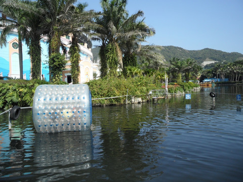 深圳海洋世界 湖畔 湖边风景