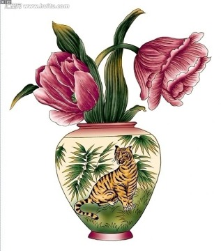 兰花花瓶（通道分层）