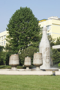 青岛啤酒雕塑