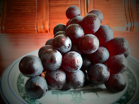 葡萄 巨峰 水果