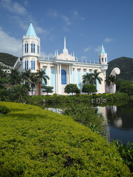 深圳海洋世界 幻游海洋馆 湖畔 湖边风景