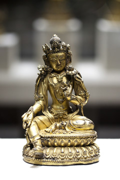 鎏金铜观音菩萨坐像