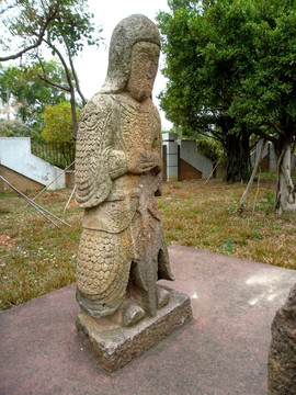 汉代人物石雕像