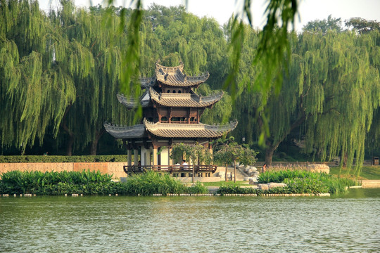 亭子  园林景观
