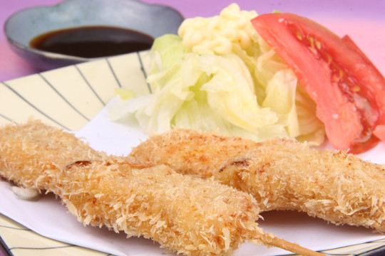 串炸猪肉京葱