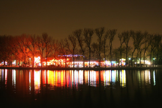 北京 什刹海夜景