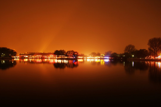 北京 什刹海夜景