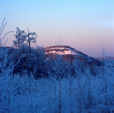 大兴安岭冬季 雪山