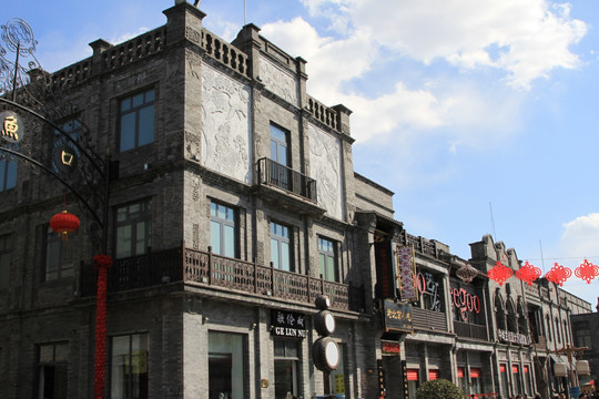 前门步行街古建筑