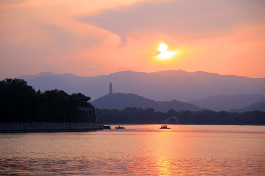 昆明湖夕照