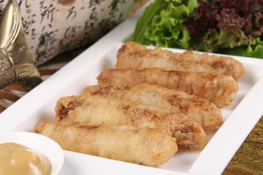 香酥鲜虾卷
