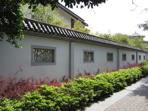 中国风 围墙 园林建筑 福州风景