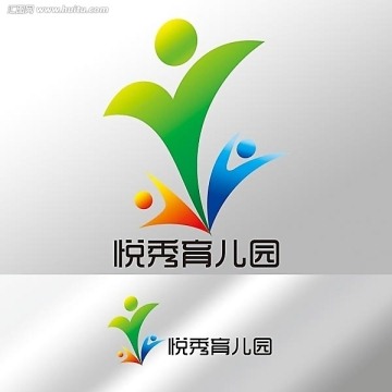 活力卡通 育儿园标志商标LOGO 形象设计