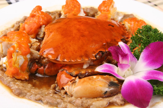 肉饼蒸膏蟹