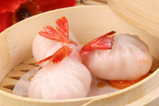 鲜笋虾饺