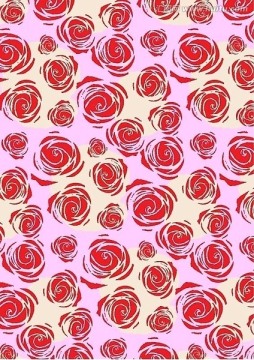 抽象玫瑰花底纹