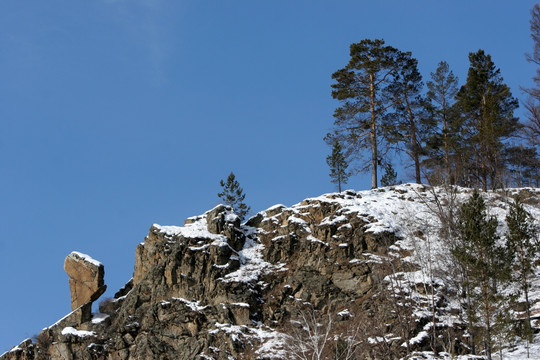 俄罗斯赤 山脉岩石