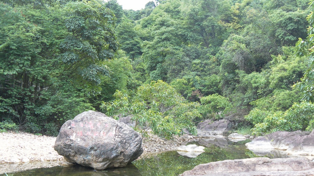小溪流水 石头