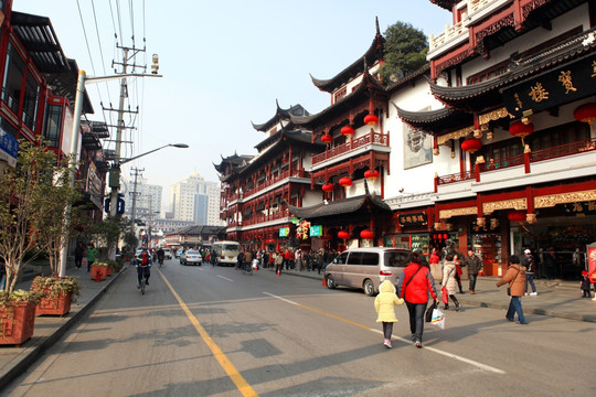 上海城皇庙周围建筑