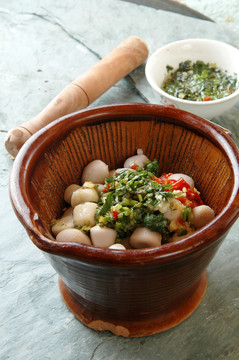 大蒜辣椒芋艿