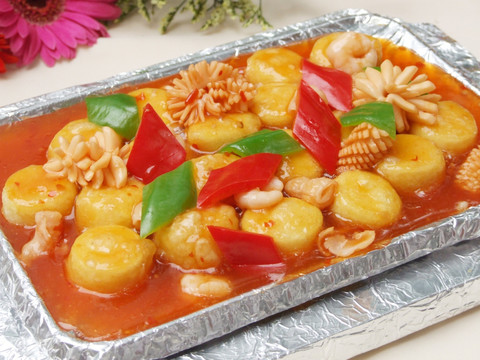 铁板玉脂豆腐