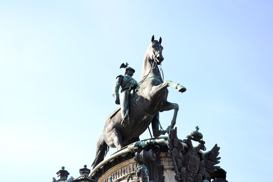 沙皇尼古拉一世青铜像