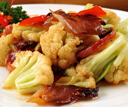 花菜炒腊味