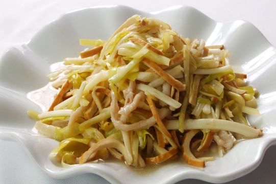 韭黄香干肉丝