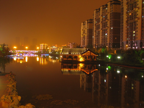 滁州南湖夜景