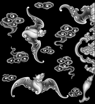 蝙蝠灰度图设计图__3d作品_3d设计_设计图库_昵图网nipic.com