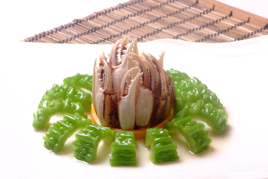 凉瓜酿蟹钳